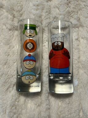 South Park Character Shot Glasses - Kenny, Stan, Kyle & Chef